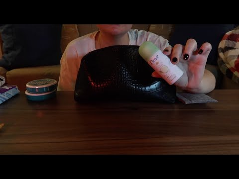 ASMR What's In My Work Bag ✨Soft Spoken✨Leather Sounds 👜😴