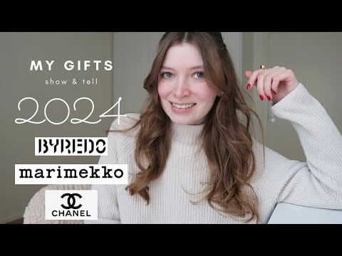 ASMR What I got for Christmas & New Year gifts 🎄 Подарки на новый год асмр Chanel Marimekko Byredo