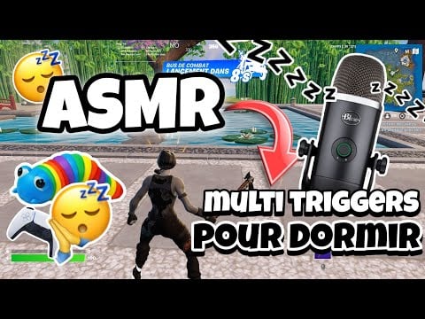 ASMR FRANÇAIS • MULTI TRIGGERS INTENSES POUR DORMIR VITE 🙂‍↕️💤 (gameplay fortnite en ranked)