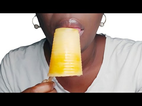 ASMR Comiendo Helado👅 De Maracuyá 😜💛 Sonidos Con La Boca 👄 MOUTH SOUNDS 👂😴💤