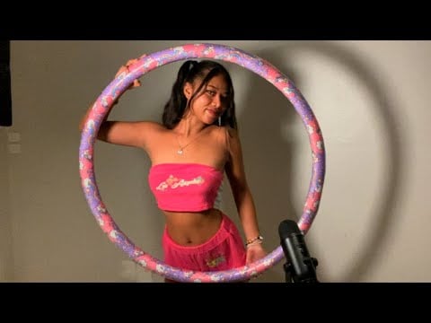 ASMR Hula hoop Tapping & scratching sounds