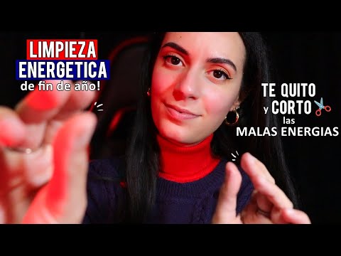 ASMR español LIMPIEZA ENERGETICA de Fin de Año! (Quitando y cortando malas energias)