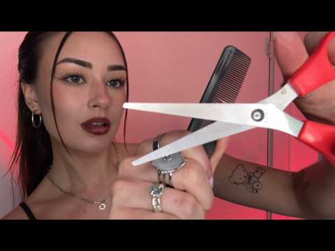 [ASMR] Tingliest Haircut Ever!! 💇🏻‍♀️ (fast & aggressive)