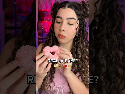 ASMR Fake or Real 🍩🧁 quantas você acertou? #shorts #asmr