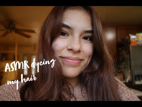 ASMR dyeing my hair