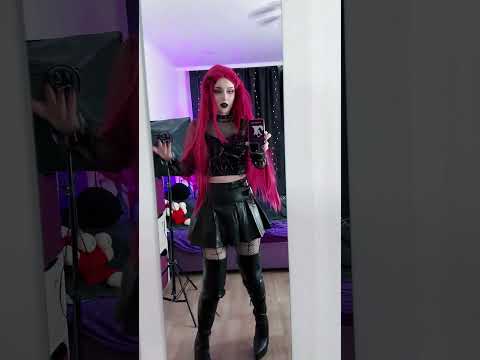 🖤 HUNTR/X💓Dark Mira 🖤​⁠ #kpopdemonhunters #huntrix #mirakpopdemonhunters #cosplay