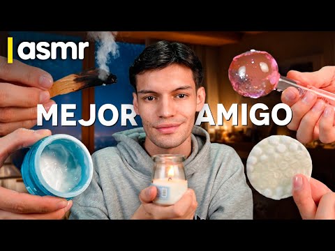 ASMR español atención personal tu mejor amigo para dormir motivacional