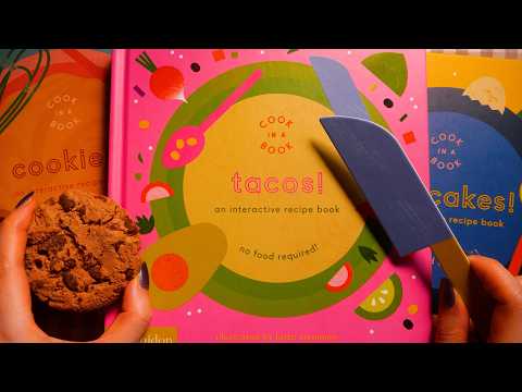 🌮 책으로 요리하는 ASMR｜트레이싱, 입소리, 탭핑 트리거 환자들은 모입니다