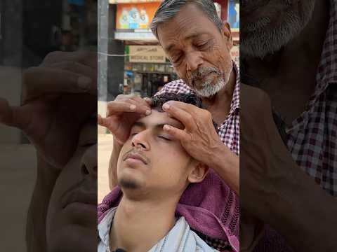 Indian Street Head Massage #asmr #barbermassage #relaxing #satisfying