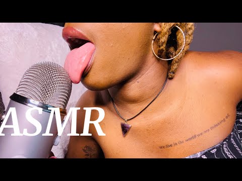 ASMR | Fast & Aggressive Mic Licking (Mouth Sounds)