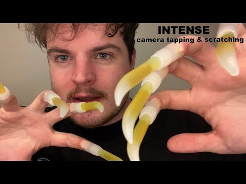 Fast & Aggressive ASMR Intense Camera Tapping & Scratching W/ Long Nails