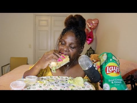 It's Been 14yrs Since I Had A Turkey And Cheese Sandwich ASMR Eating Sounds