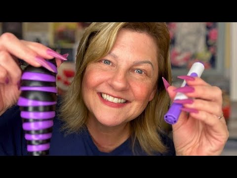 ASMR | Tingly Purple Triggers for Sleep and Relaxation | Featuring Sharp Purple Nails 💜