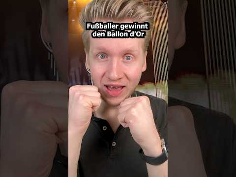 Fußballer gewinnt den Ballon d‘Or #asmr