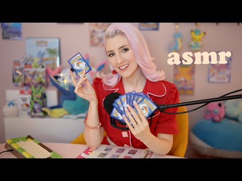 ASMR Relaxing Customer Service ✨ Keyboard Typing + Pokémon Cards (soft spoken)