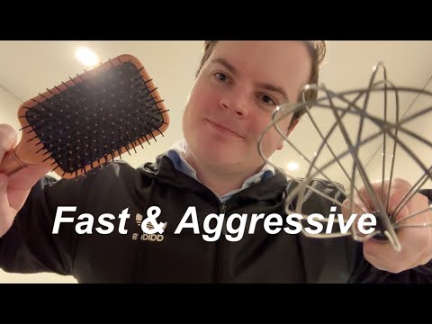 ASMR Fast & Aggressive Intense Triggers *MAJOR LOFI TINGLES*