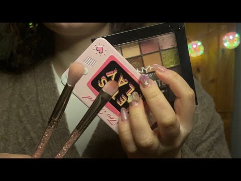 ASMR doing your makeup (˶˃ ᵕ ˂˶) gentle tapping & no talking ⋆˙⟡