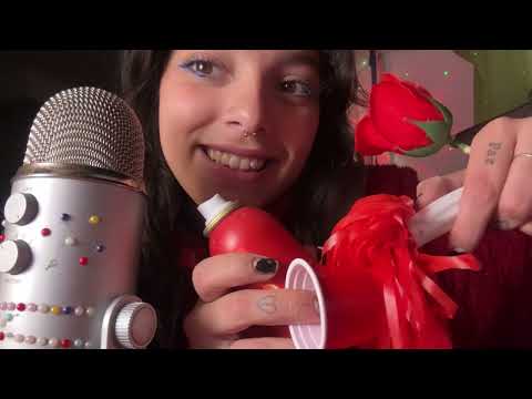 ASMR SOLO CON COSAS ROJAS| Duérmete en menos de 5 minutos| SOFIWI