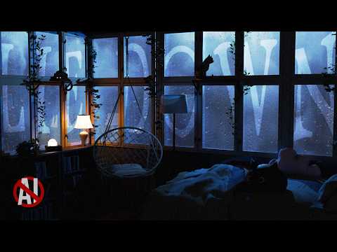 🌧️ Living in a Raincloud | rain tapping, foamy clouds, soft rumbling | Ambient Soundscape | No AI