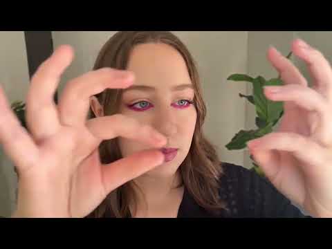 *one minute asmr* doing my makeup & nails