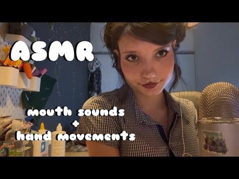  𑣲ASMR || mouth sounds + hand movements 