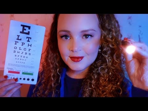 ASMR Gentle Eye Doctor Exam | Soft Spoken