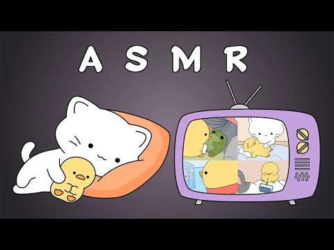 ASMR cat and duckling's treatment (compilation)
