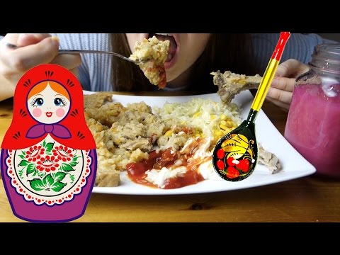 ASMR Russian Plov Eating Sounds