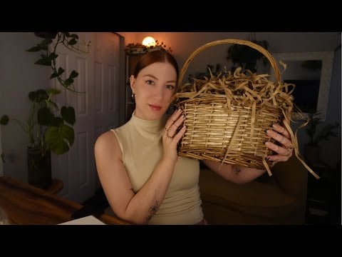 ASMR Tingle Basket 🧺 |Tapping, scratching, face brushing