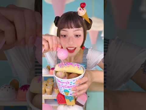 eles foram os primeiros clientes da minha sorveteria fake 🍦 #asmr #satisfying #funny