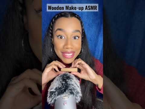 ASMR Doing Your Wooden Make-up #asmr #asmrshorts #youtubeshorts #shorts #asmrmakeup