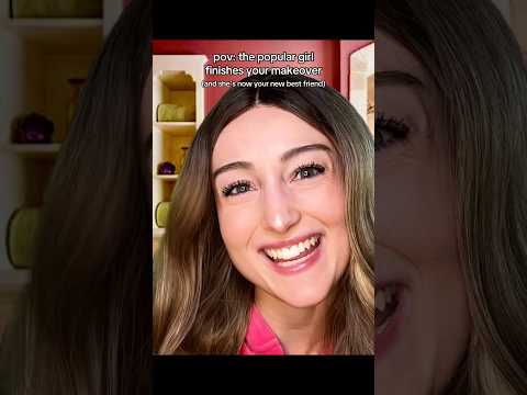 pov: popular girl finishes your makeup #asmr #asmrroleplay