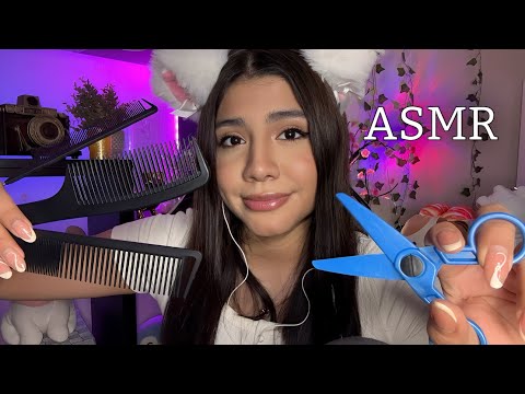 ASMR ESPAÑOL / CORTE DE CABELLO IMPREDECIBLE Y REALISTA / roleplay peluquería y spa