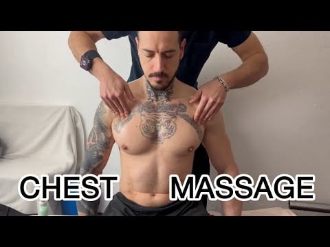 Seated chest massage - Asmr professional massage | Boys Only Asmr