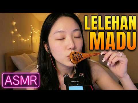 Eating Honey with a Wooden Spoon 🍯🥄 | Sleep Aid 🌙💤 | ASMR 🎧✨