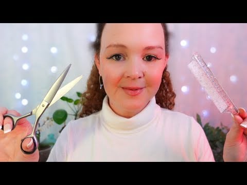 ASMR - Gentle Haircut Role Play, Soft Spoken ✂️ Brushing | Scissors | Personal Attention