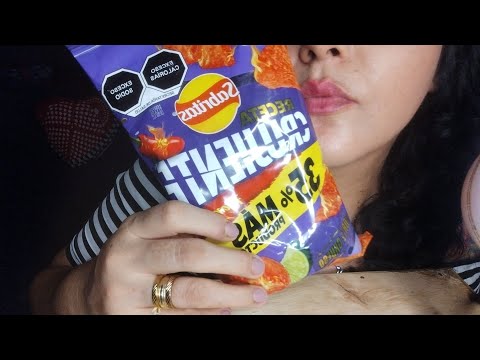 ASMR Comiendo Papas crujientes sabrías flsminhot