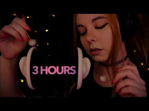 ASMR | 3 HOURS Deep Ear Cleaning & Soft Ear to Ear Blowing - no talking, binaural
