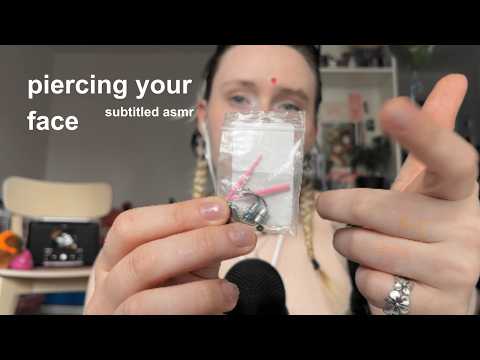 piercing asmr! nostril and septum!