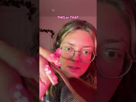 THIS or THAT 💕 #asmr #thisorthat #relax #mouthsounds #fastasmr #tingles #triggersforsleep