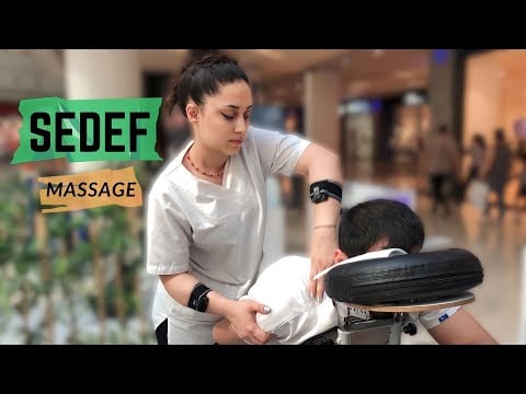 ASMR Sedef Massage,chair massage,relaxing massage