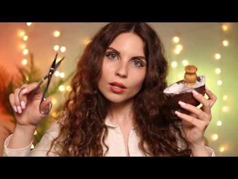 ASMR Barbershop Roleplay💈Realistic Shaving, Haircut, Personal Attention💈