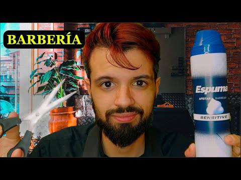 Corte de pelo y afeitado | ASMR español Roleplay Barberia peluqueria