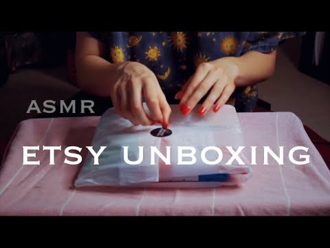 ASMR ETSY UNBOXING, STOCKINGS TRY ON ❤️🧡💛💚💙