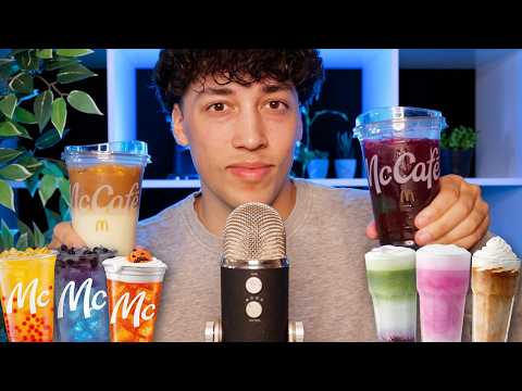 ASMR Ich teste ALLE 8 neuen McCafé Drinks von McDonald's...