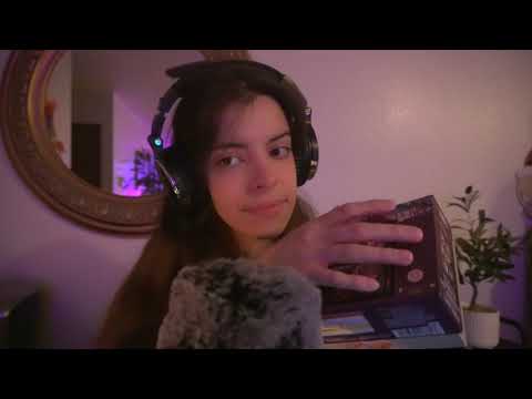 ASMR| Plastic And Cardboard Box Tapping. Moving Castle And Spirited Away Art Crystal Puzzles. #ad
