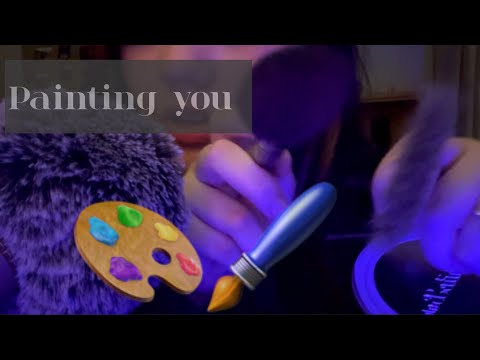 ASMR spit painting 🎨 + kisses 💋 + personal attention