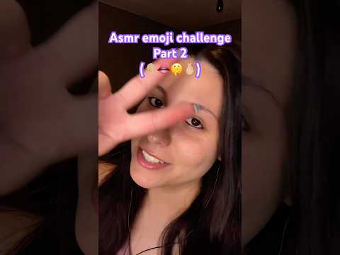 Asmr emoji challenge pt 2. 💜 #asmr #emojichallenge #mouthsounds