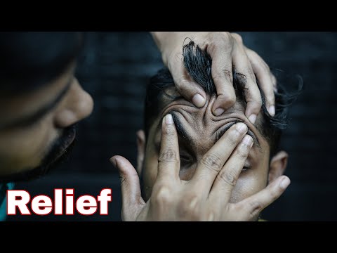 ASMR Forehead Tapping Massage | Very Relaxing & Headache Relief Head & Forehead Massage ASMR