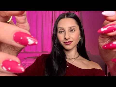 ASMR | Doing your Wooden Skincare & Makeup for Valentine's Day 💕💄🎀 💘 (layered sounds)